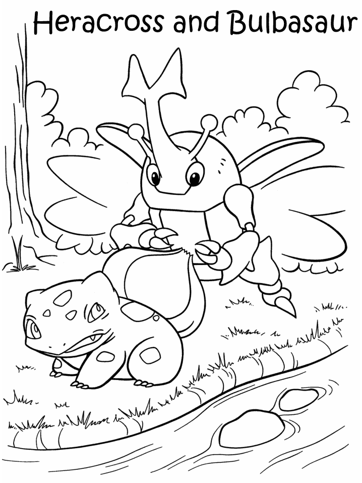 Plansa de colorat cu Pokemon 80 79